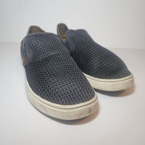 Olukai Womens Pehuea Womens Size US 7.5 Gray Mesh Slip On Casual Loafers Shoes